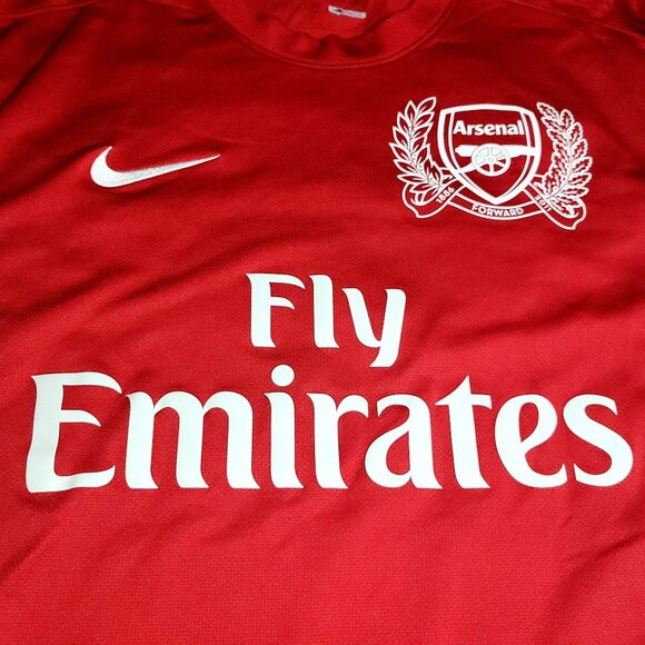 Henry Arsenal 2011 2012 Long Sleeve Soccer Jersey Shirt L SKU# 423981-620 - Picture 5 of 9